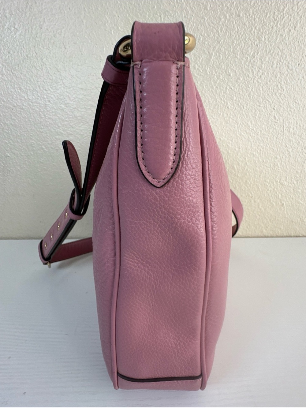 EUC Coach Ellie Mauve Pink Pebbled Leather Shoulder Crossbody Bag C1648 - Picture 6 of 14